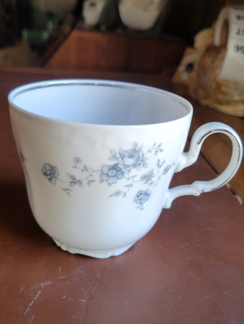 Vtg JOHANN HAVILAND Bavaria Germany "Blue Garland" TEACUP COFFEE CUP
